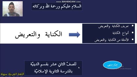 Kinayah Dan Taridh الكناية والتعريض Youtube