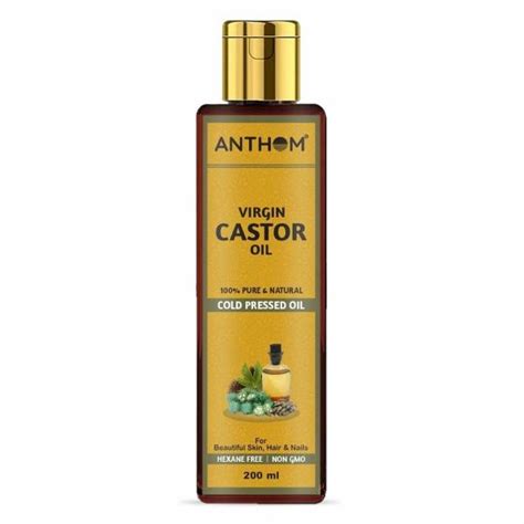 Anthom Premium Cold Pressed Castor Oil Pure And Virgin Grade For