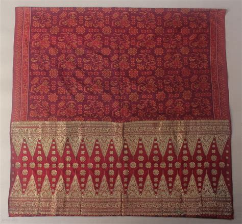 19th Century Textile Limar Sarong From Palembang Indonesia Size If