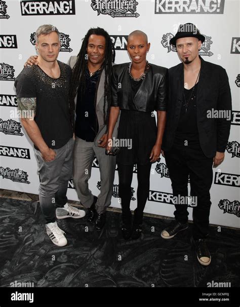 Skunk Anansie From The Left Mark Richardson Cass Skin And Ace Arrive At The Relentless