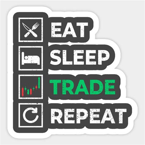 Trading Gift Eat Sleep Trade Repeat Stock Market Trader By Steigdesign