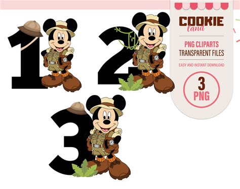 Safari Mouse Clipart Eps Png Clip Art First Mickey Mouse Birthday