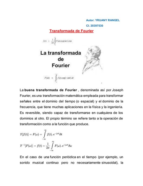 Transformada De Fourier Pdf