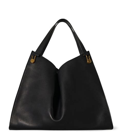 The Row Leather Alexia Shoulder Bag In Black Lyst