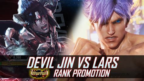 Devil Jin Vs Ultra Instinct Lars Warrior Rank Promotion Tekken