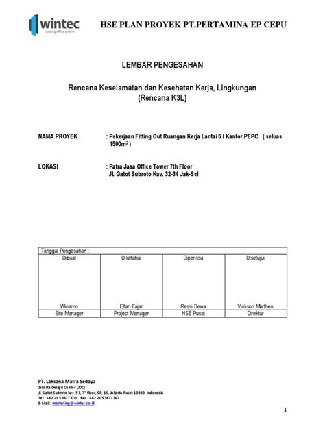 Detail Contoh Hse Plan Koleksi Nomer 13