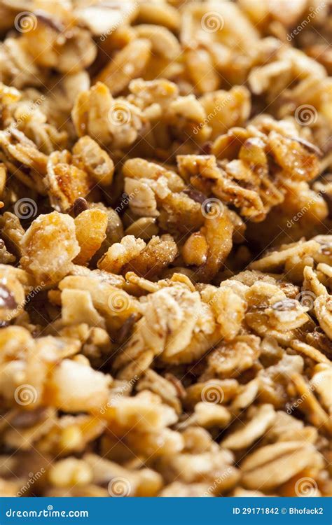 Organic Granola Cereal Stock Photo Image Of Nutrition 29171842