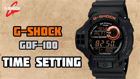 How To Setting Time A G Shock GDF 100 Watch SolimBD YouTube