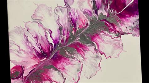 Deconstructed Modified Blooms Wow Acrylic Paint Pouring Fluid Art