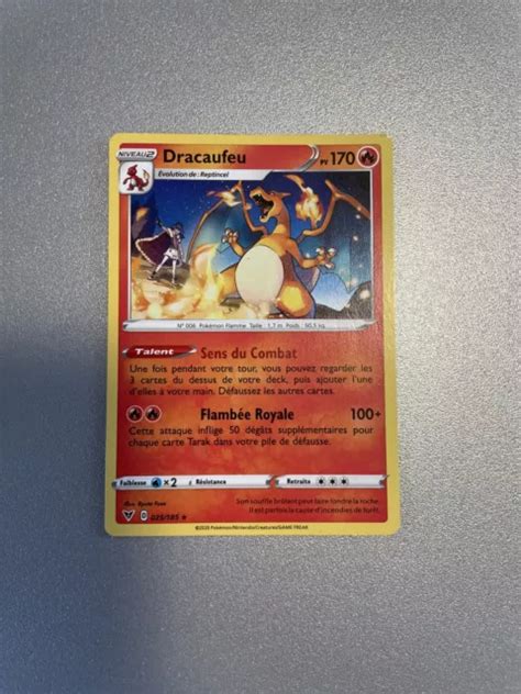 CARTE POKÉMON FRANÇAISE Dracaufeu 025 185 Voltage Éclatant Epée