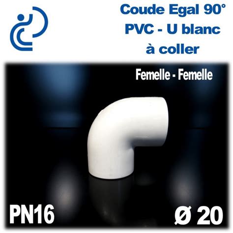 Coude Egal Pression En Pvc U Blanc Coller Pn D