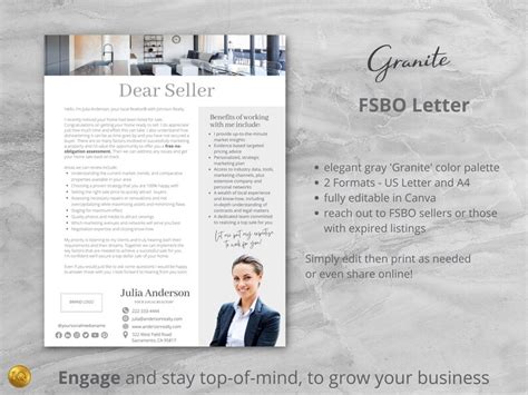 FSBO Letter, Real Estate Flyer Template, Expired Listing, Home Seller ...