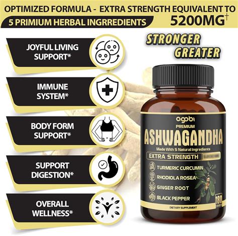 Agobi 5in1 Premium Ashwagandha Capsules High Extracted India Ubuy