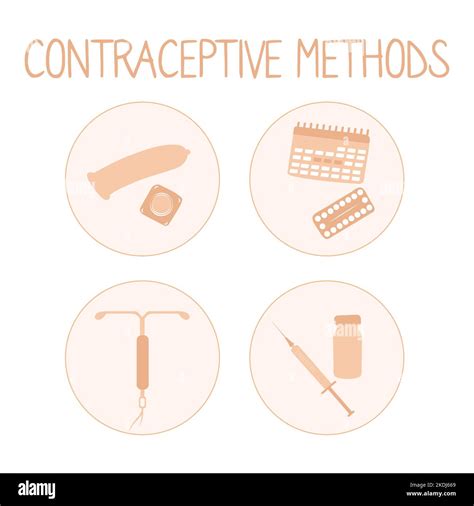 Contraceptive Pills Injection Iud Stock Vector Images Alamy