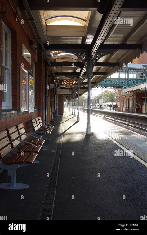 Platform 2 on Witham train station, Essex Stock Photo - Alamy