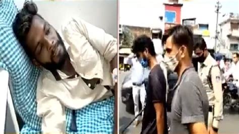 Jabalpur 2 Accused Arrested For Beating Up An Auto Driver Police Took Out A Procession In The