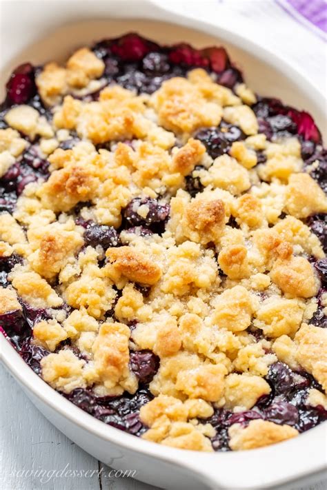 Easy Blueberry Crisp Recipe Saving Room For Dessert