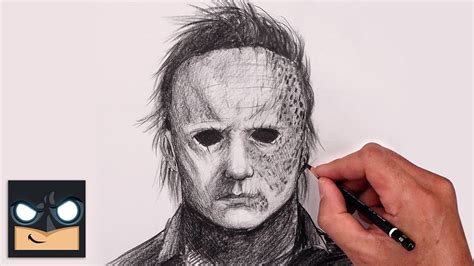 How To Draw Michael Myers Halloween Ends Sketch Tutorial YouTube