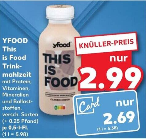 YFOOD This Is Food Trink Mahlzeit 0 5 L Fl Angebot Bei Kaufland