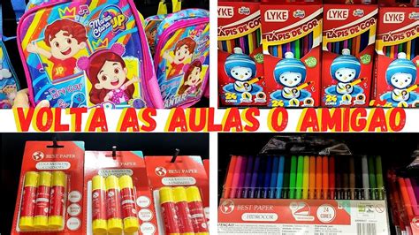 MATERIAL ESCOLAR NA LOJA O AMIGÃO VOLTA AS AULAS NOVIDADES E