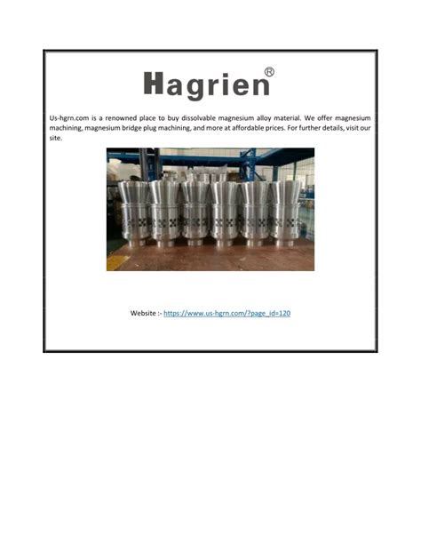 Ppt Dissolvable Magnesium Alloy Material Us Hgrn Powerpoint