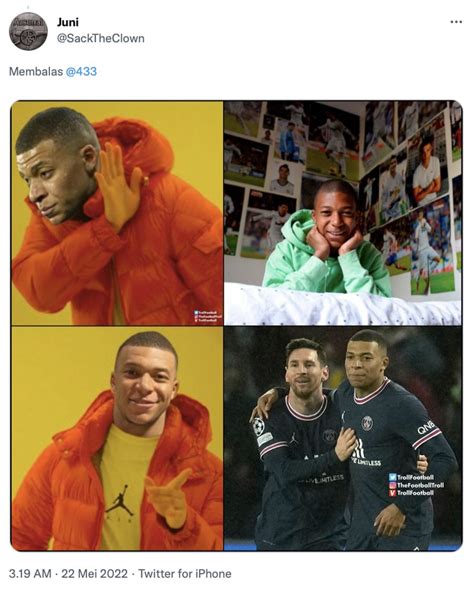 Kylian Mbappe Bertahan Di Psg Meme Real Madrid Kegocek Lagi