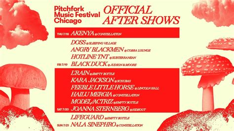 Pitchfork Music Festival 2024 After Shows Announced Pitchfork