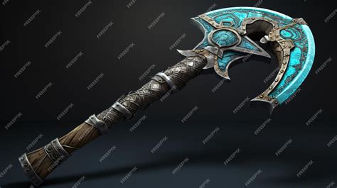 Premium Photo | Fantasy battle axe