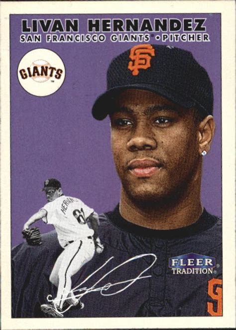 2000 Fleer Tradition San Francisco Giants Baseball Card 428 Livan