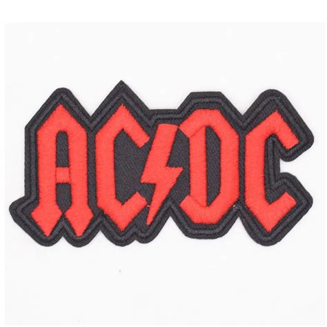 1Pcs ACDC Music Band Logo Patch Rock Heavy Metal Punk Music Band Logo