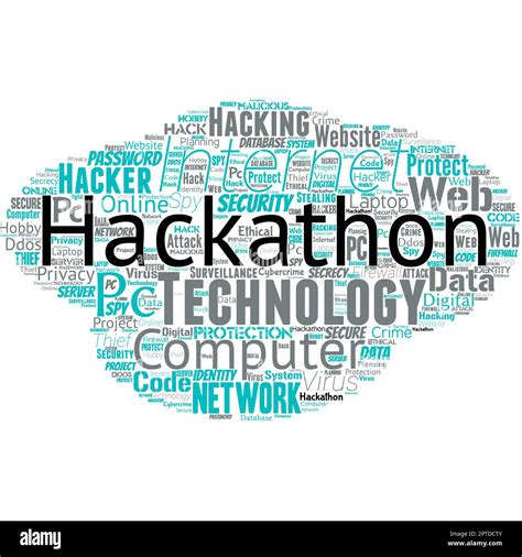 Big Wordcloud In The Shape Of Ufo With Words Hakathon Stock Photo Alamy