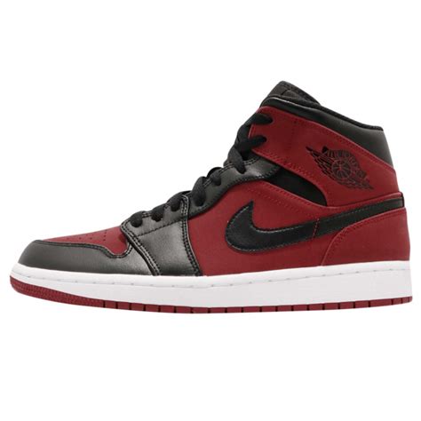 26 5cm割引価格 NiKe Air Jordan Mid Black Gym Red White ナイキ メンズシューズ ファッション