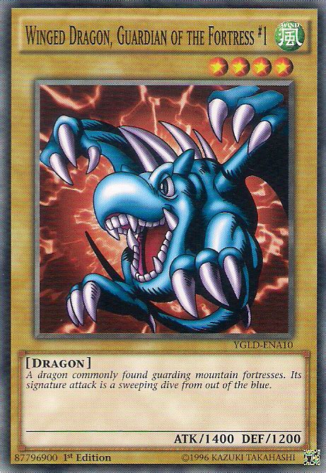 Card Triviawinged Dragon Guardian Of The Fortress 1 Yu Gi Oh