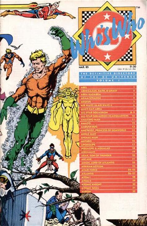 Whos Who The Definitive Directory Of The Dc Universe 1985—1987 Dc