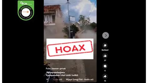 3 Video Hoaks Seputar Gempa Tuban Terungkap Simak Faktanya Cek Fakta