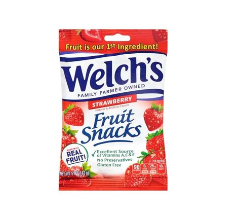 Welchs Strawberry Fruit Snacks Pack Of 12 Buy Fruit Shaped Candy