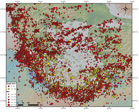 Greece Earthquake Map