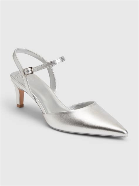 Metallic Pointy Heels Gap