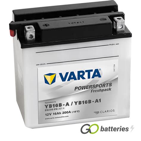 YB16B A Varta Freshpack Motorcycle Battery 12V 16Ah 516 015 016 YB16BA