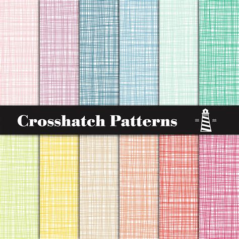 Rainbow Crosshatch Patterns, Crosshatch Digital Paper By North Sea ...