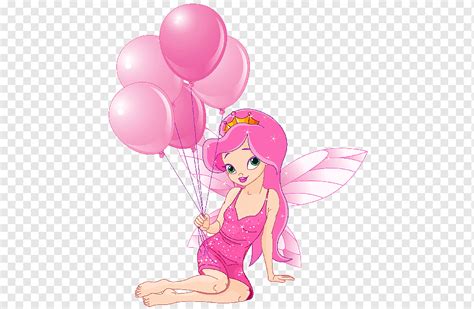 Fada rosa bebê criança balão personagem fictício png PNGWing