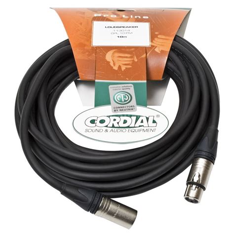 Cordial Cpl Fm Peak Speaker Cable Xlr M X Mm Neutrik Dv