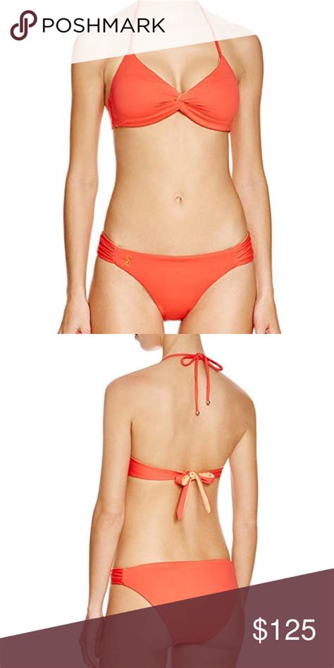 Salepolo Ralph Lauren Reversible Bikini Beautiful Coral Orange