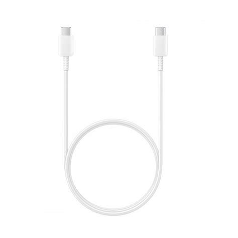 Câble Chargeur Samsung Usb C Vers Usb C 5 A 1 M Blanc Spacenet