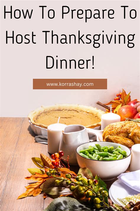 How To Prepare To Host Thanksgiving Dinner