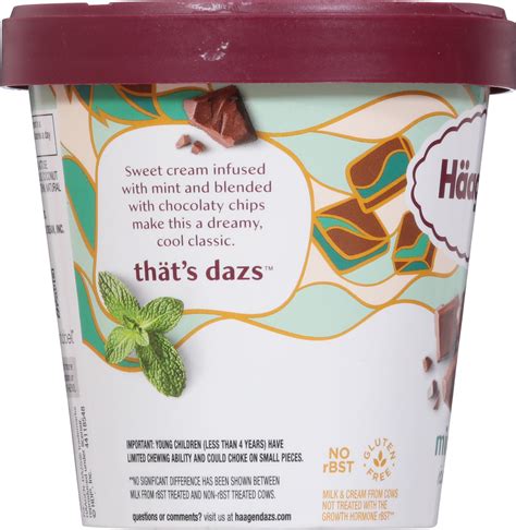 Haagen Dazs Ice Cream Mint Chip Planogram Left