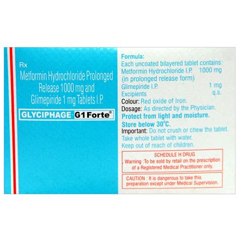 Glyciphage G1 Forte Tablet 10 S Price Uses Side Effects Composition