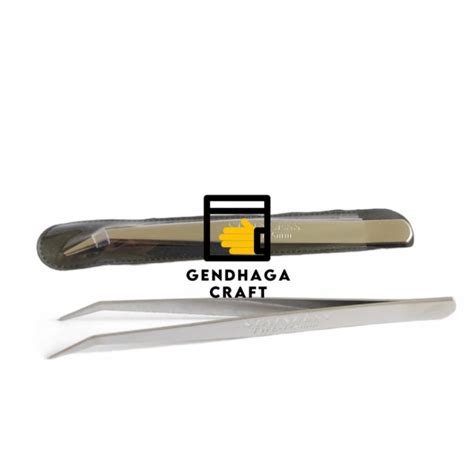 Jual Pinset Tweezer Stainless Steel Bengkok 12 5cm Shopee Indonesia