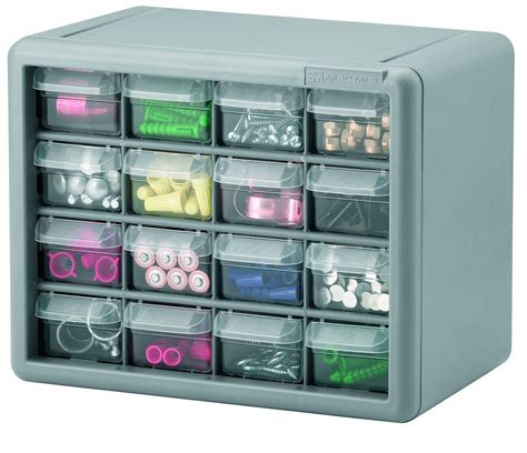 16 Drawer And Molded Plastic Dividers Hardware Parts Storage Organizer