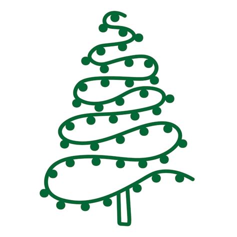 Premium Vector Cute Simple Doodle Christmas Tree